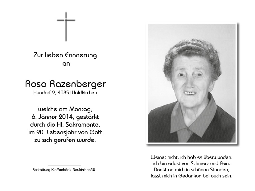 Rosa  Razenberger