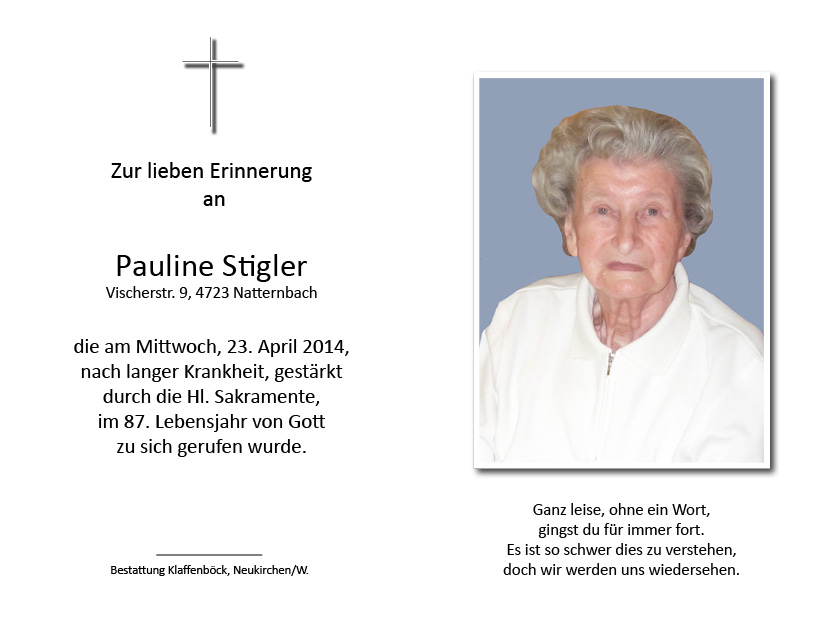 Pauline  Stigler