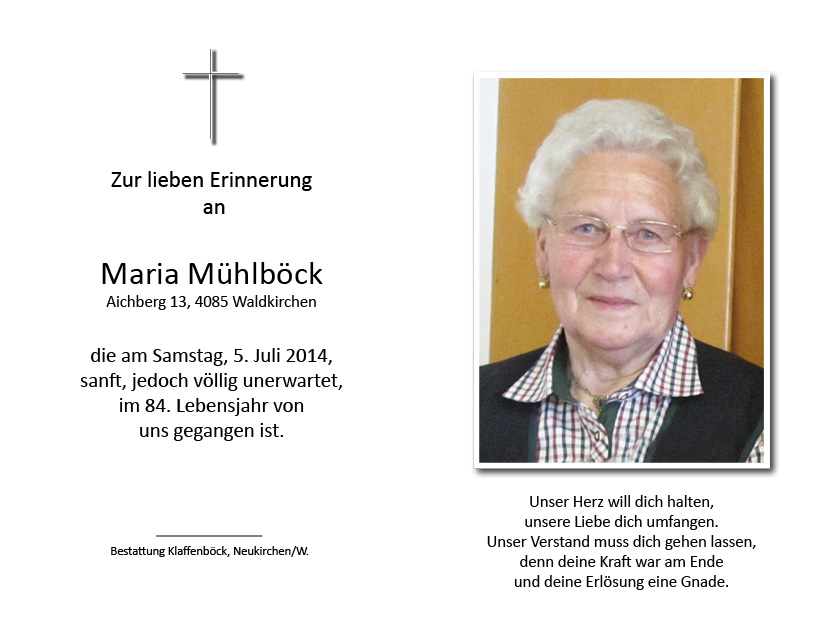 Maria  Mühlböck