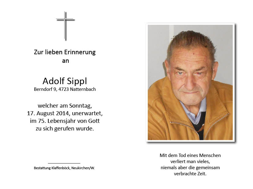 Adolf  Sippl