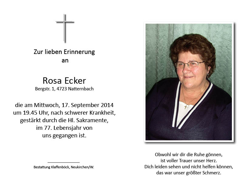 Rosa  Ecker