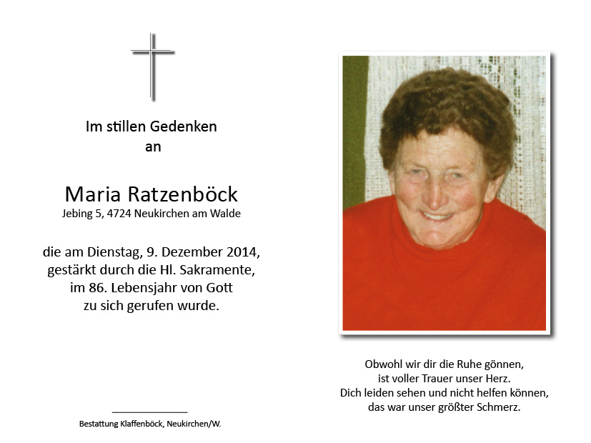 Maria  Ratzenböck