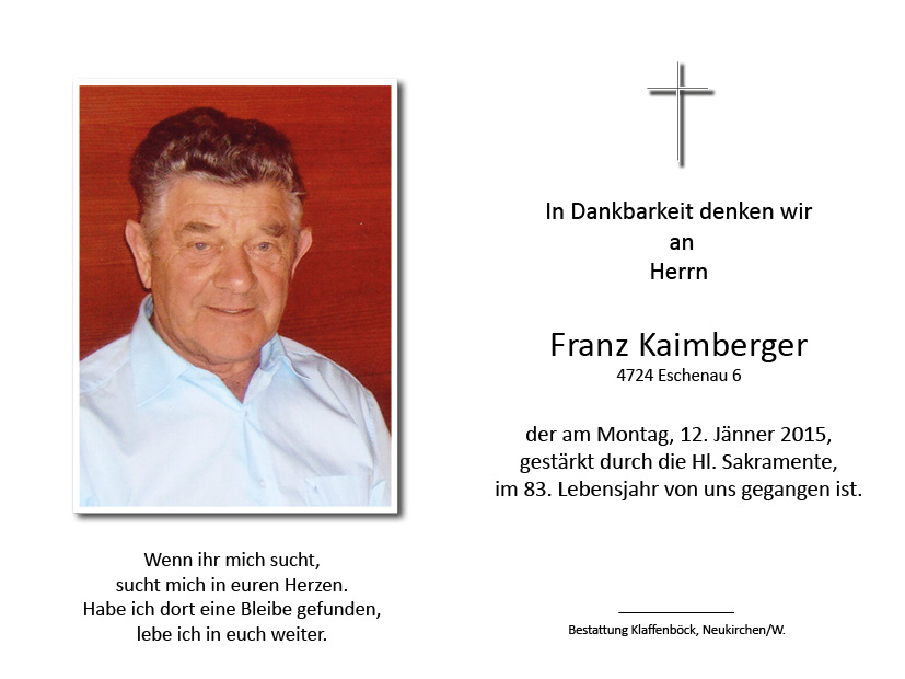 Franz  Kaimberger