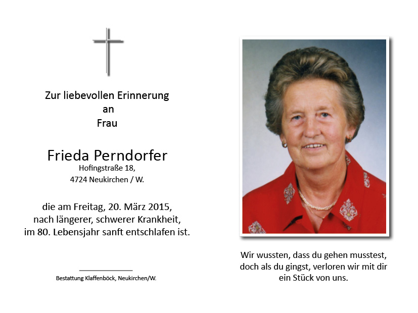 Frieda  Perndorfer