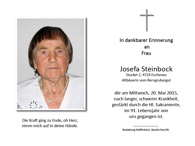Josefa  Steinbock