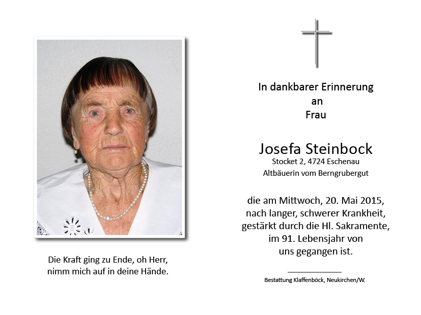 Josefa  Steinbock