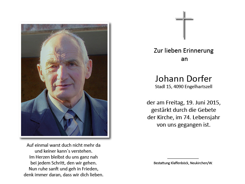 Johann  Dorfer-Feichtinger