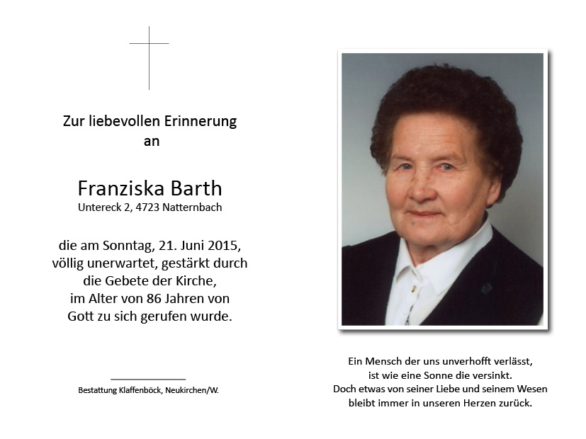 Franziska  Barth