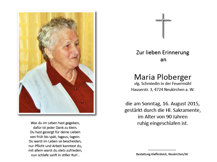 Maria  Ploberger