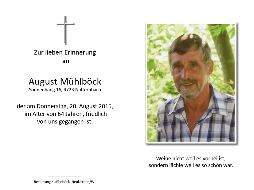 August  Mühlböck