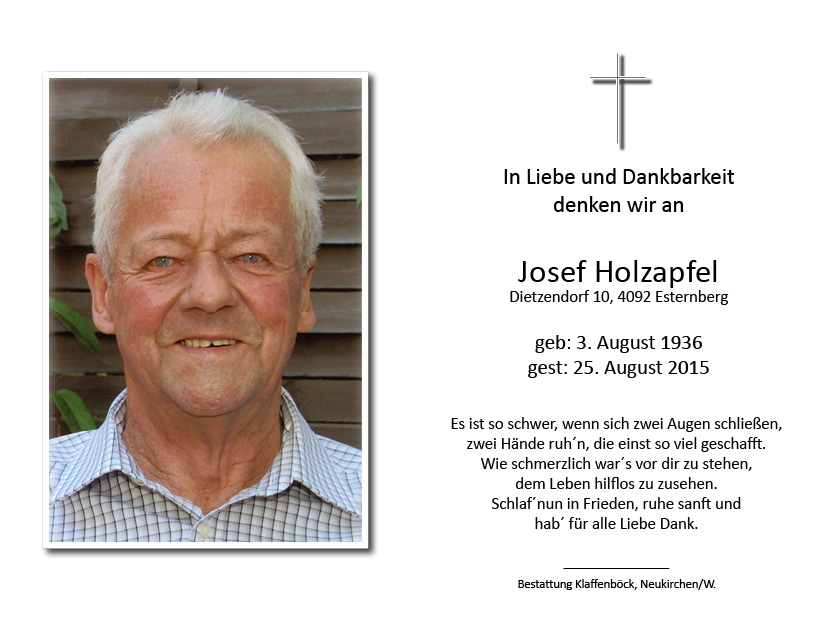 Josef  Holzapfel