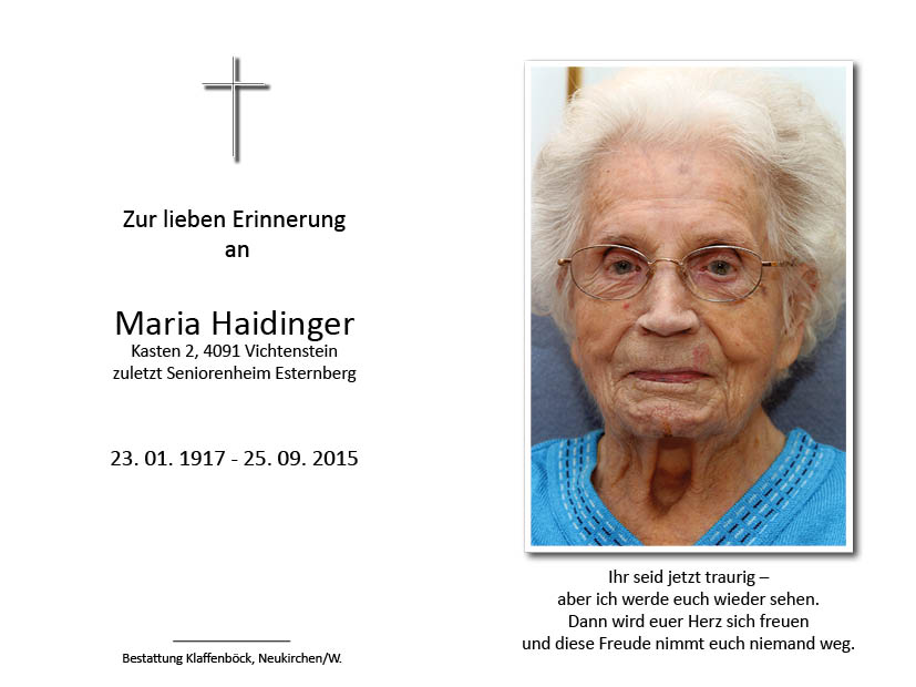 Maria  Haidinger