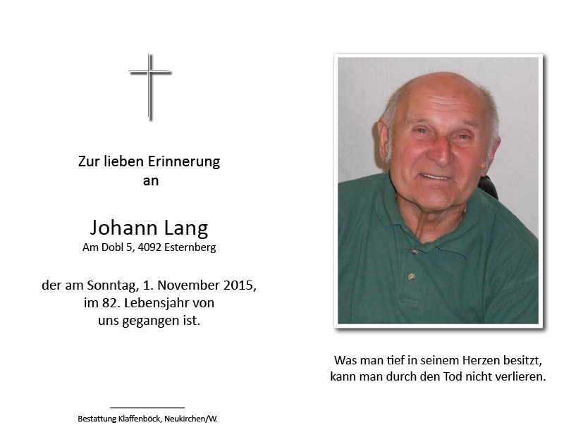 Johann  Lang