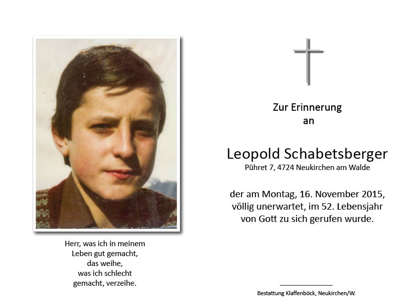 Leopold  Schabetsberger