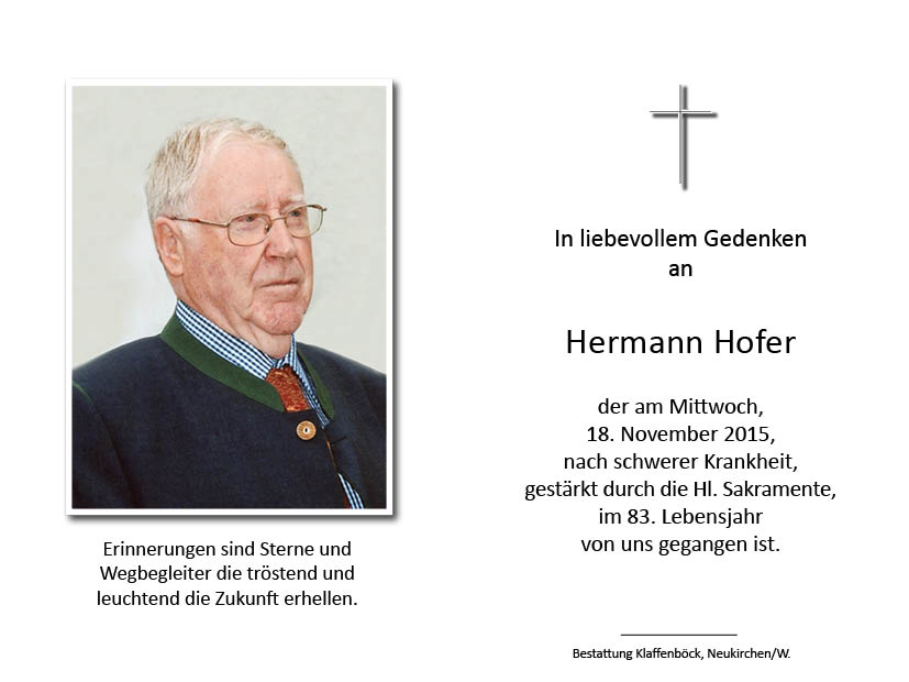 Hermann  Hofer