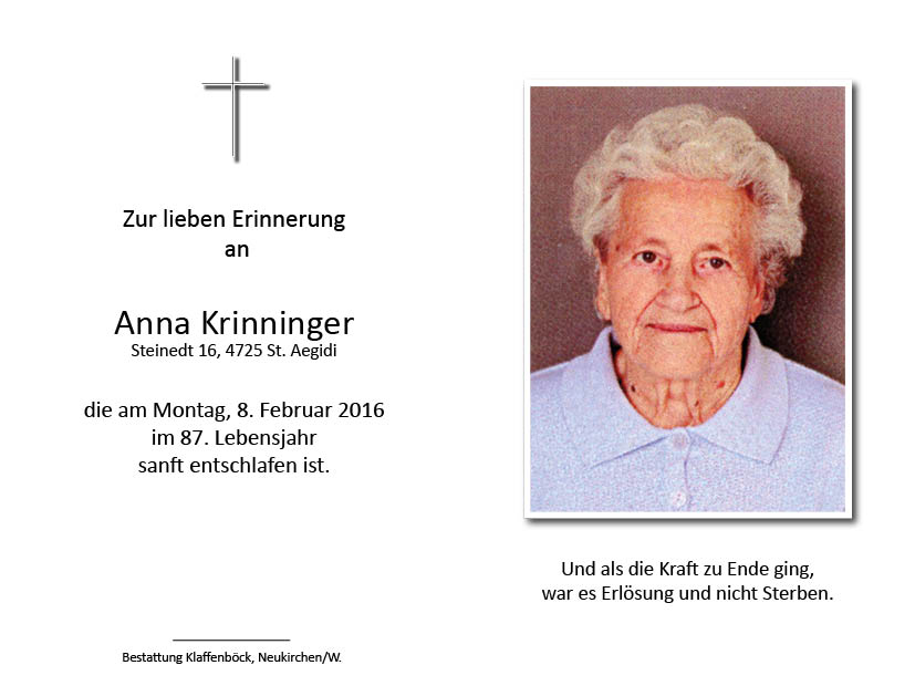 Anna  Krinninger