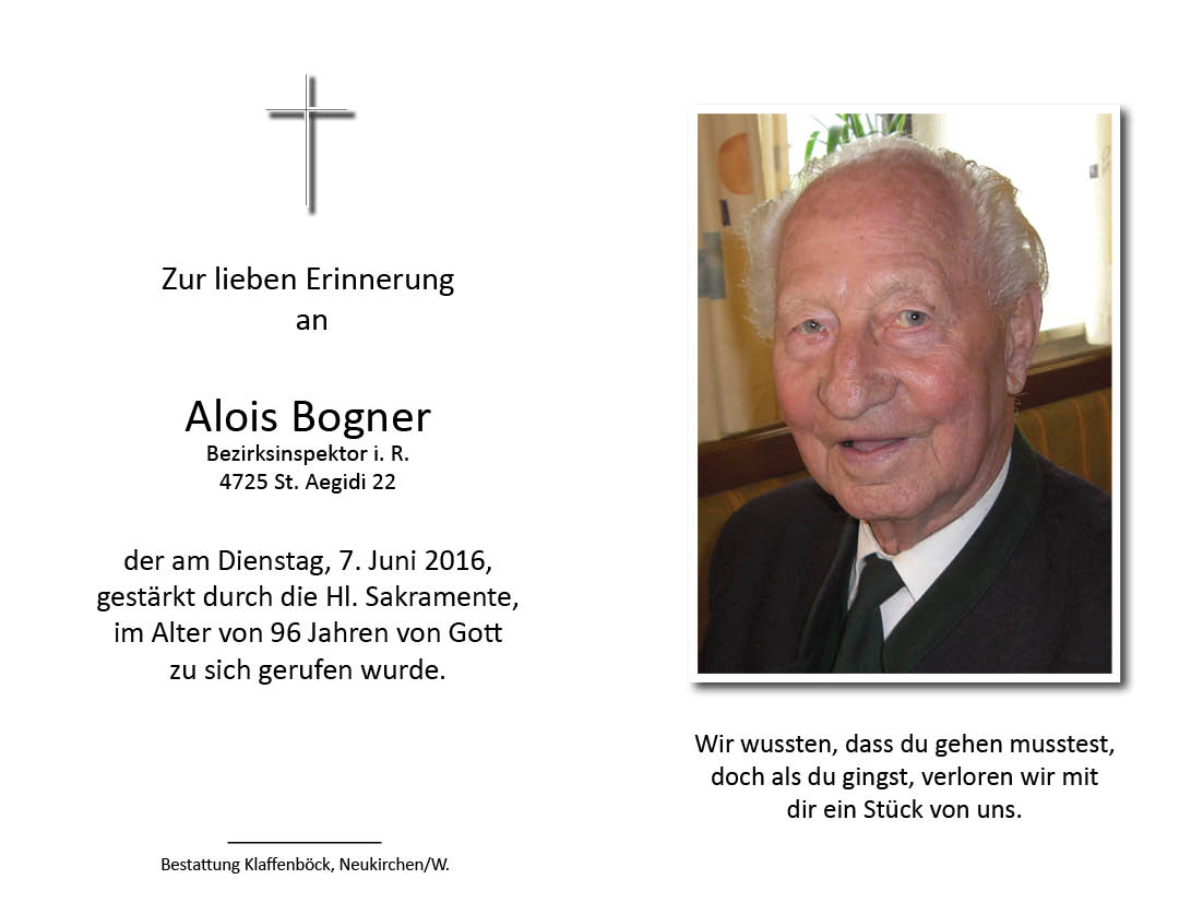 Alois  Bogner