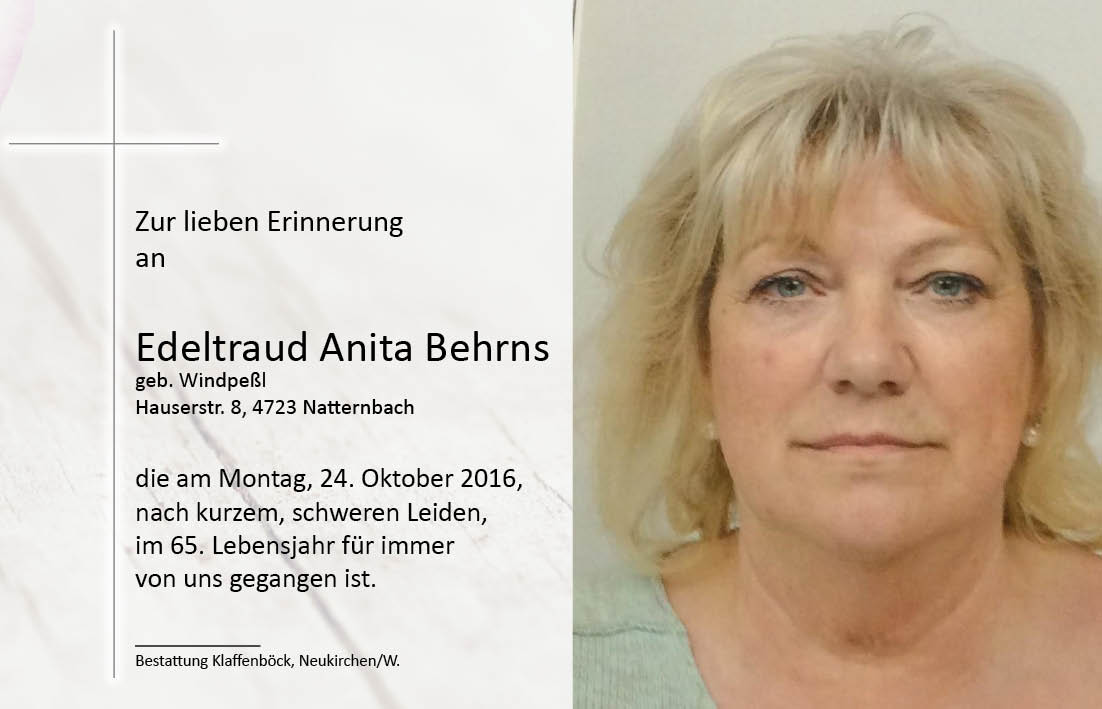 Edeltraud Anita  Behrns Windpeßl
