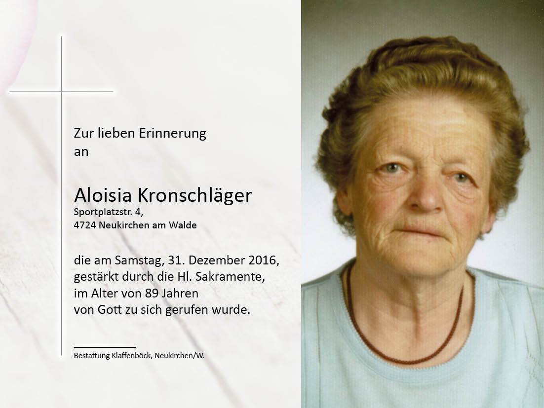 Aloisia  Kronschläger