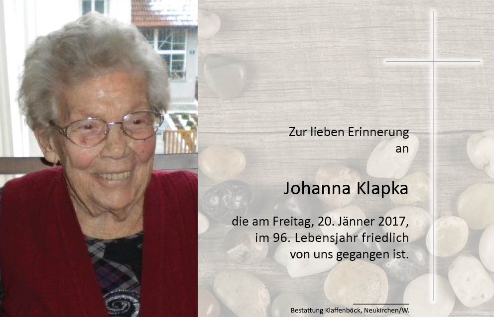 Johanna  Klapka