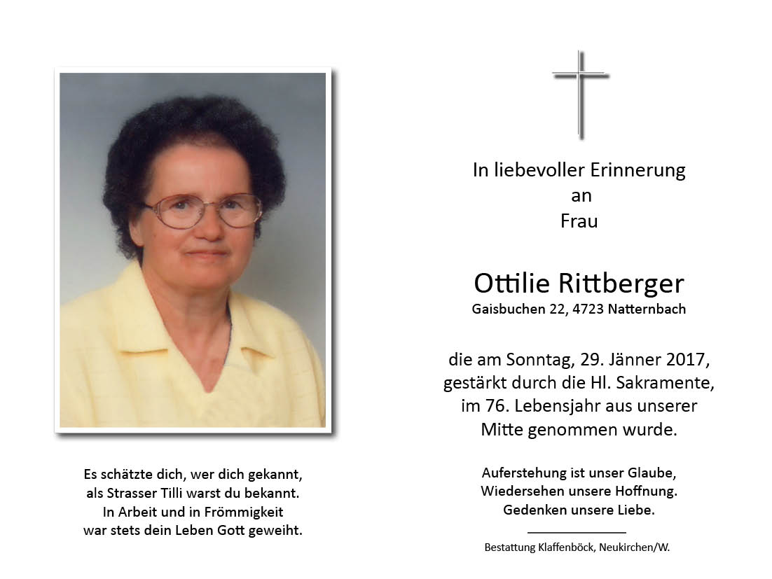Ottilie  Rittberger