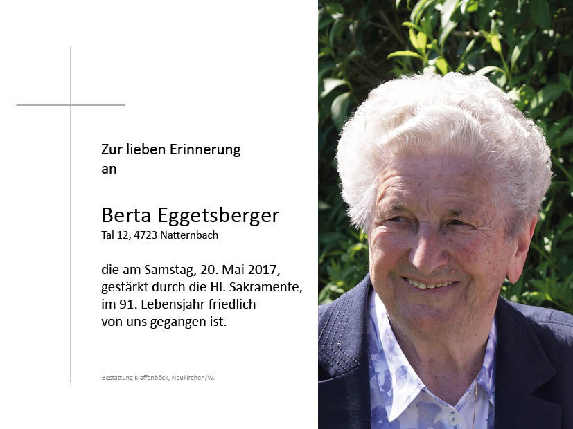 Berta  Eggetsberger