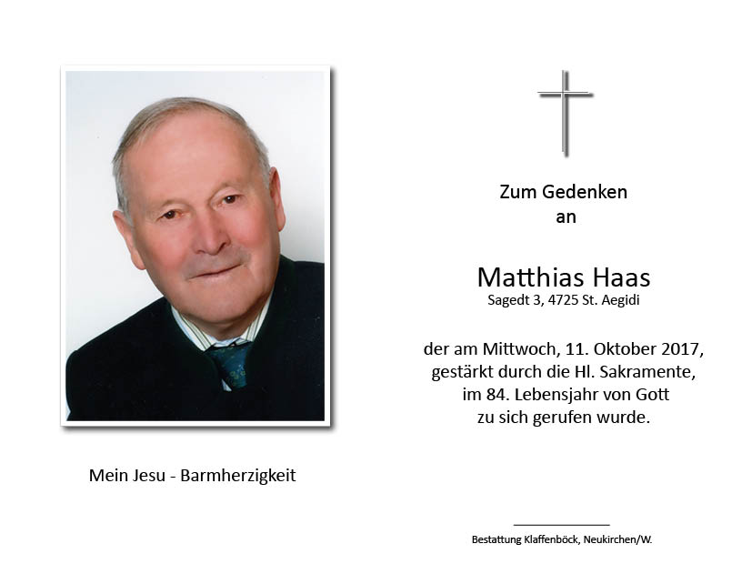 Matthias  Haas sen.