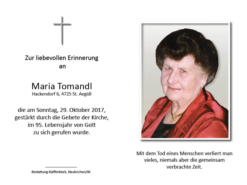 Maria  Tomandl