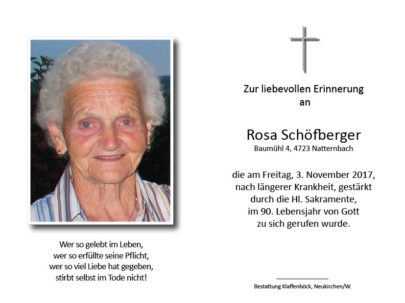 Rosa  Schöfberger