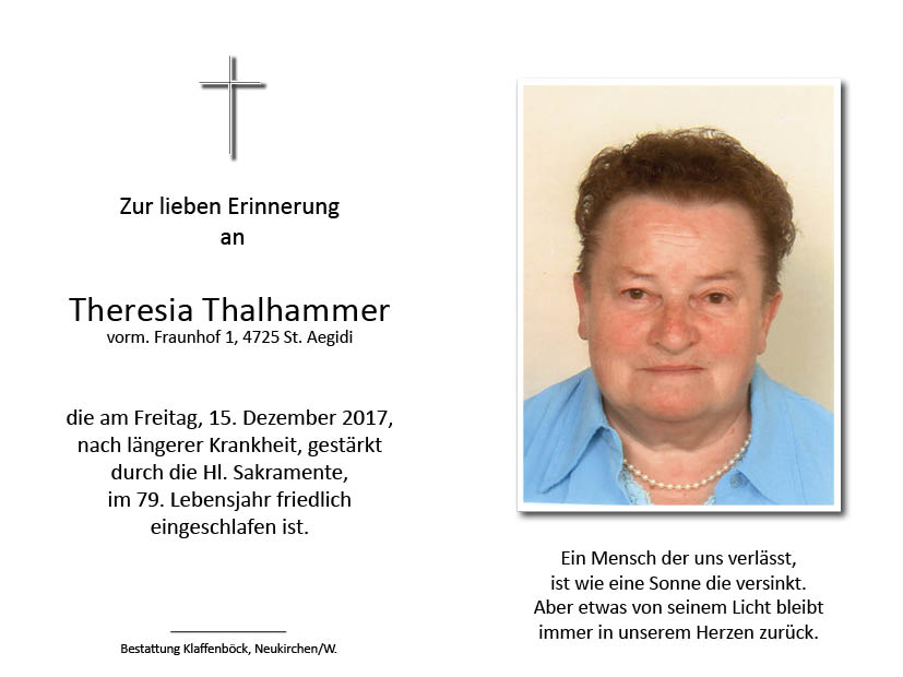Theresia  Thalhammer