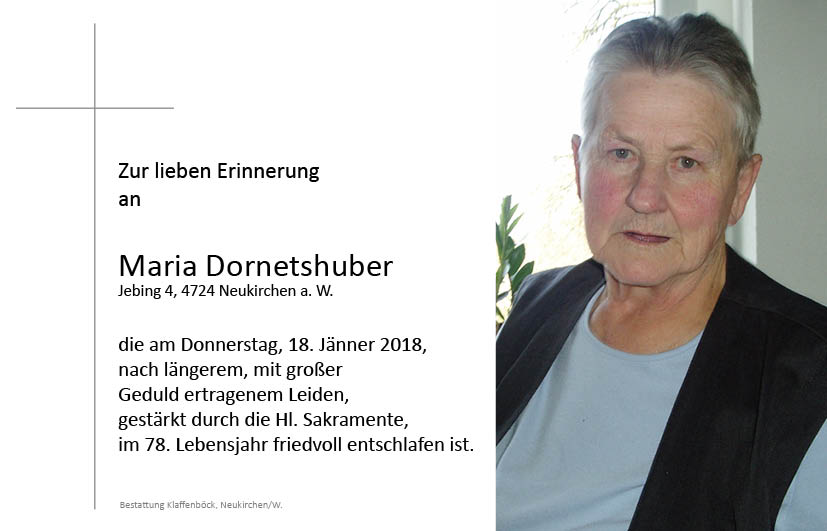 Dornetshuber  Maria