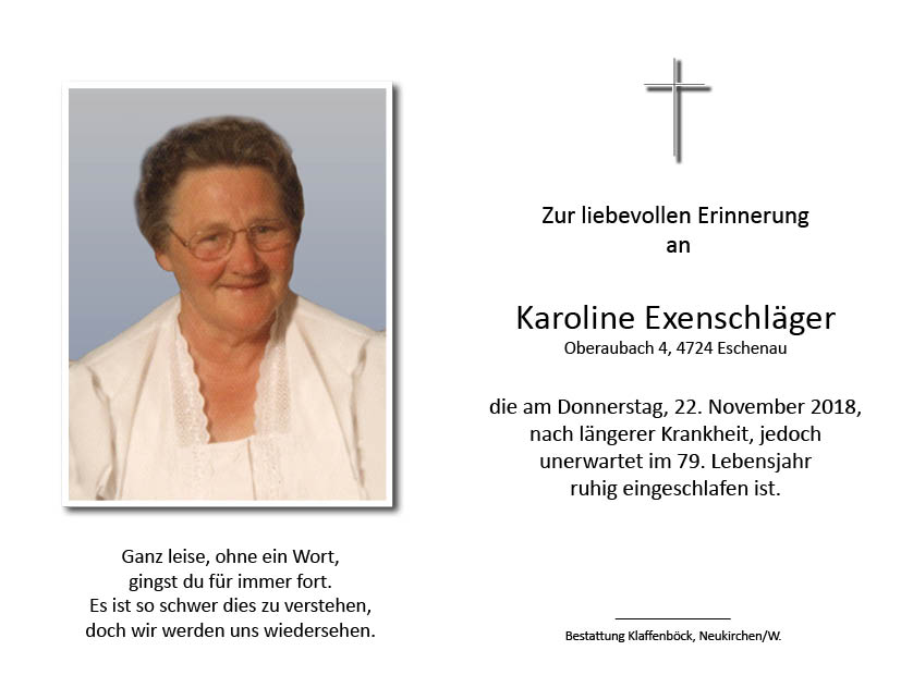 Karoline  Exenschläger