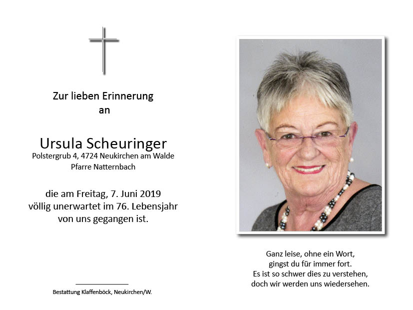 Ursula  Scheuringer