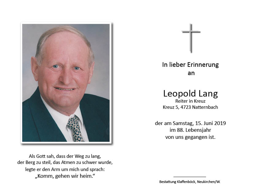Leopold  Lang