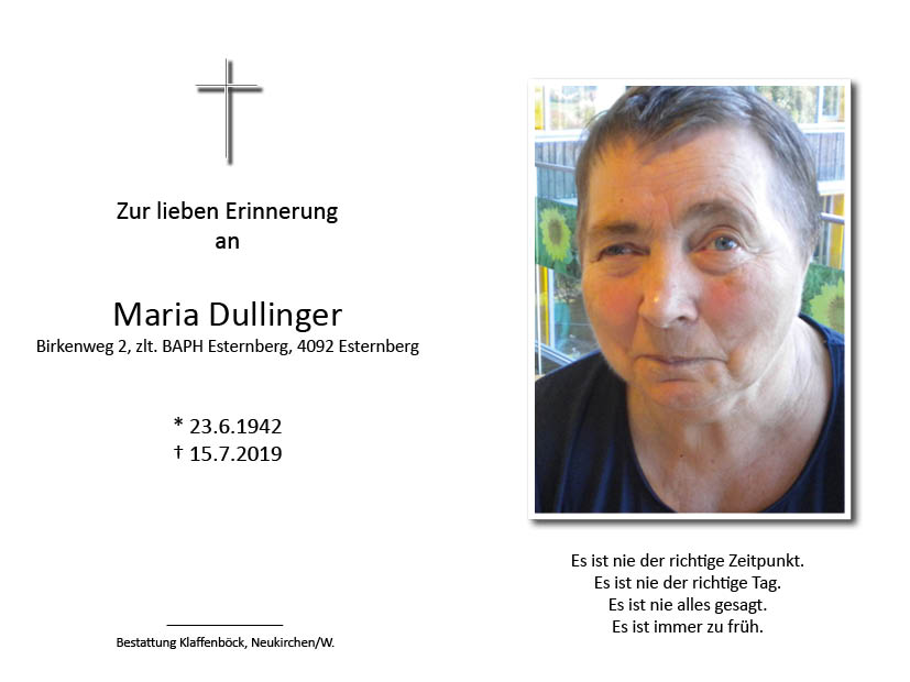 Maria  Dullinger