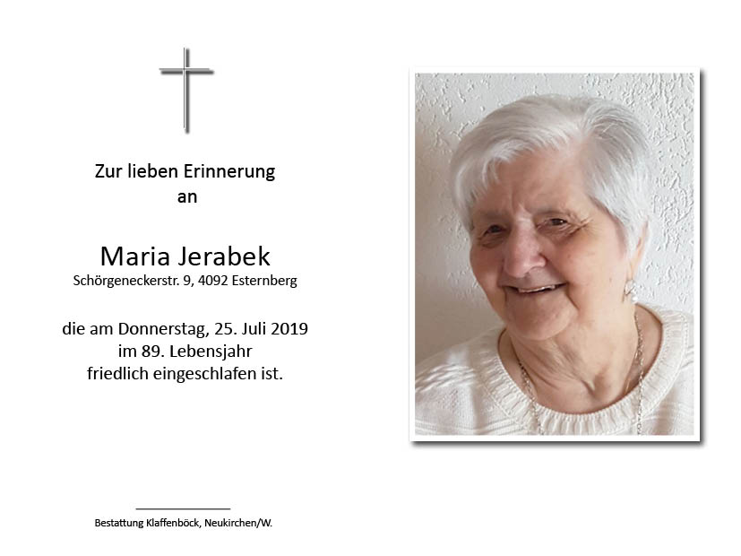 Maria  Jerabek