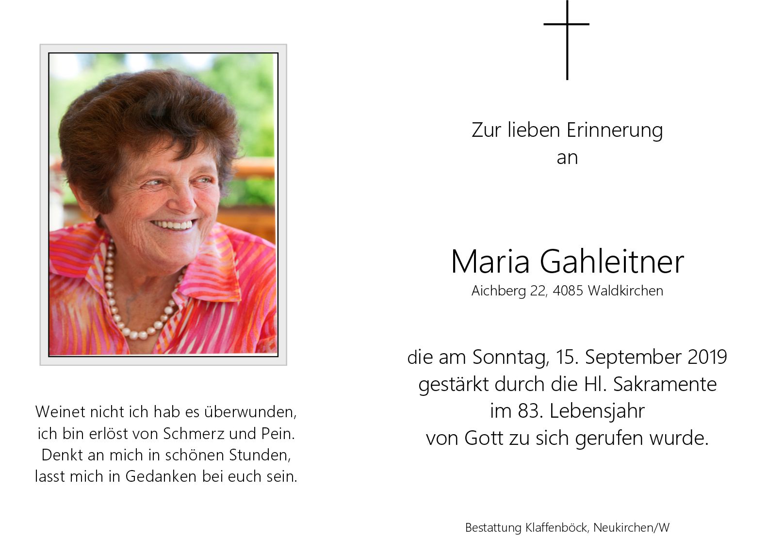Maria  Gahleitner