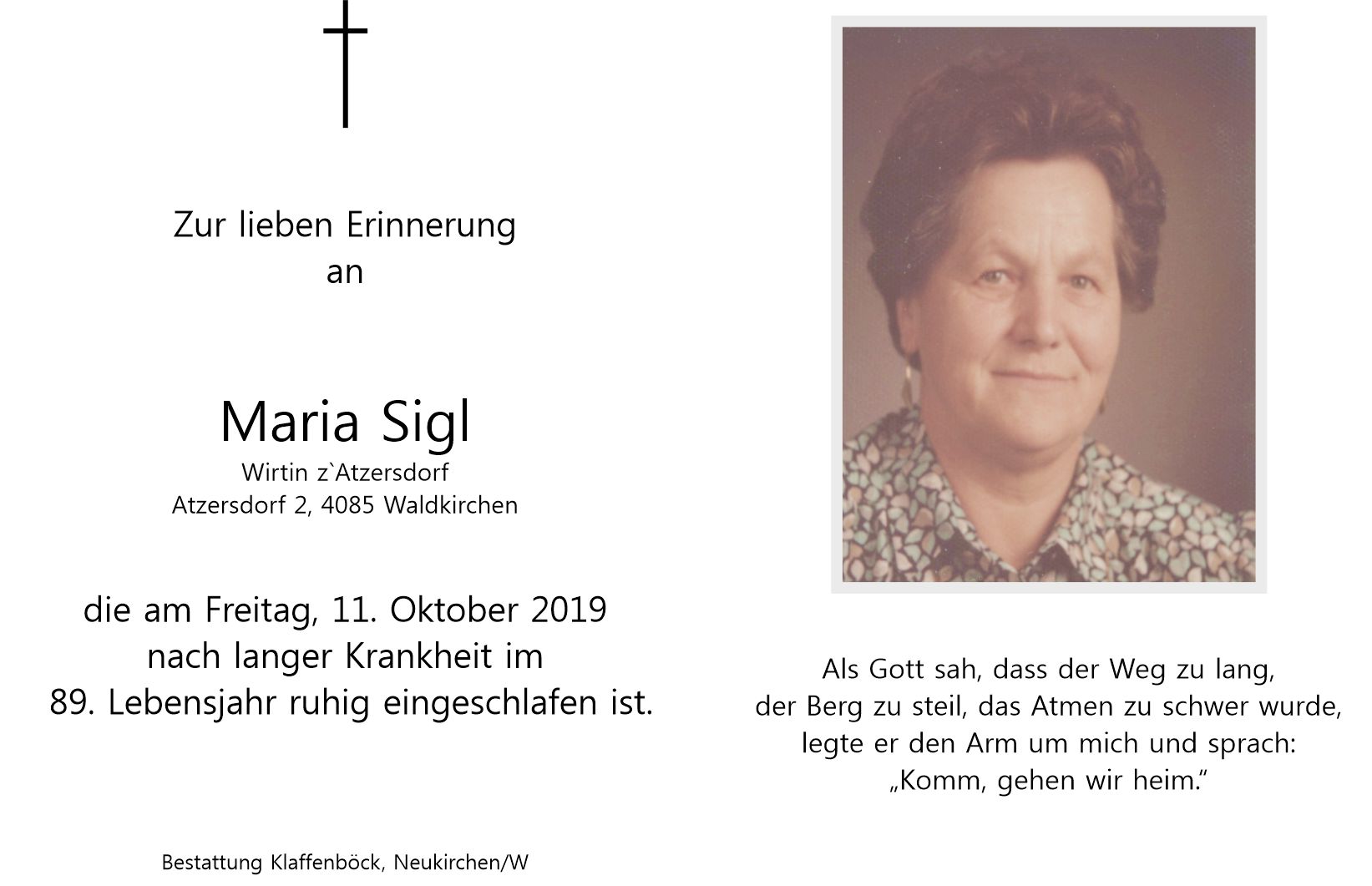 Maria  Sigl