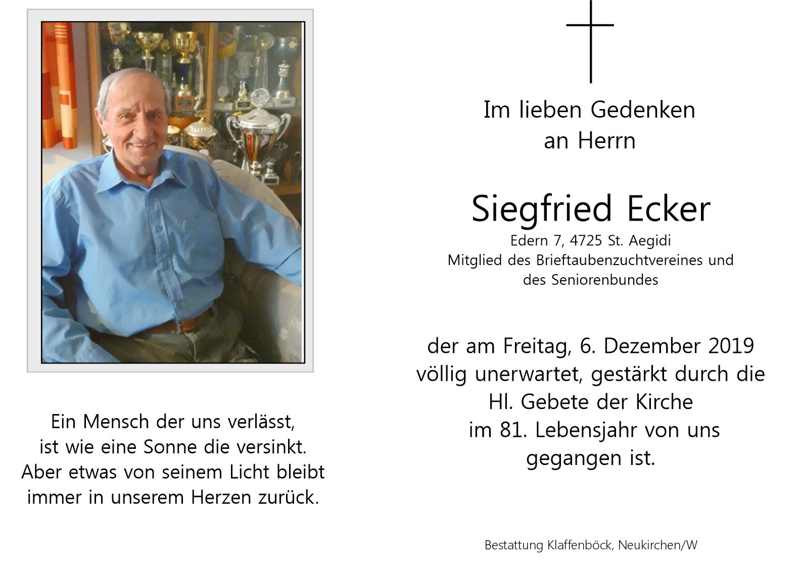 Siegfried  Ecker