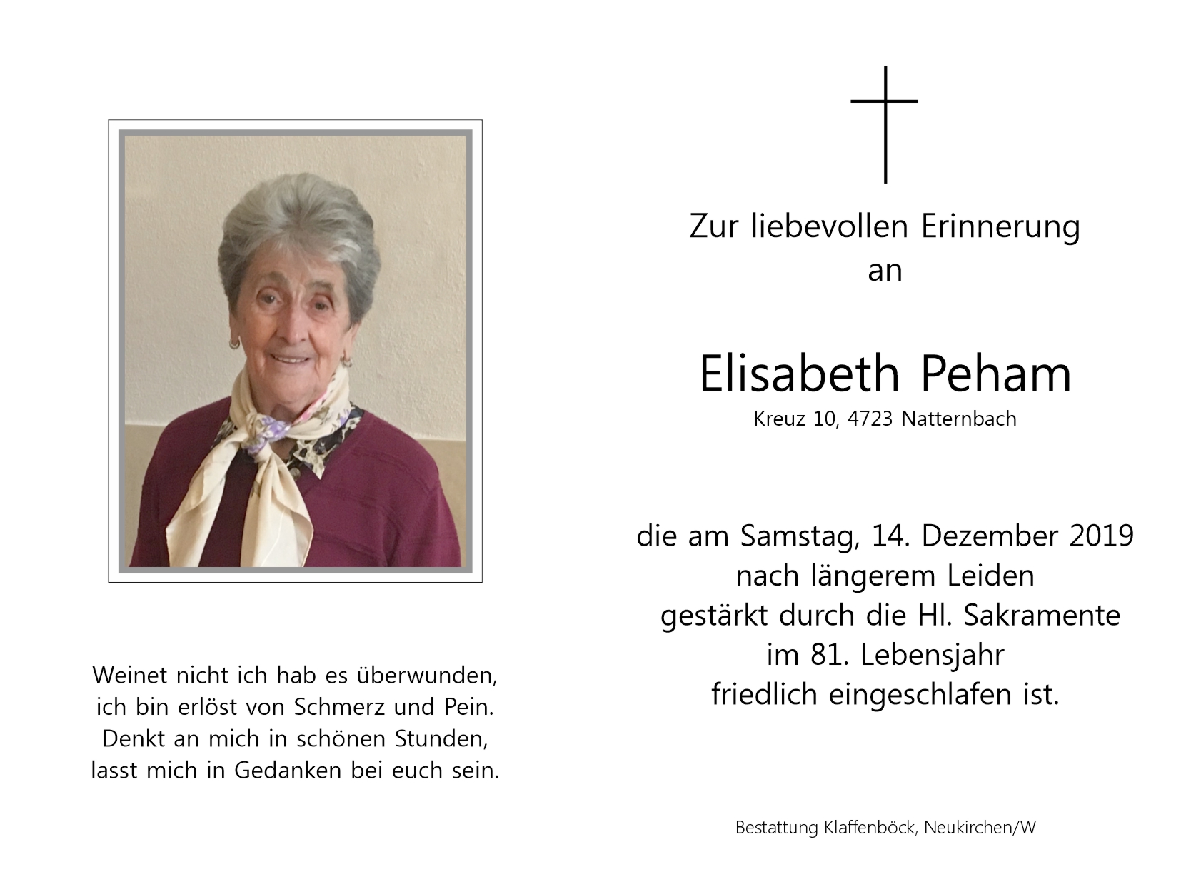 Elisabeth  Peham