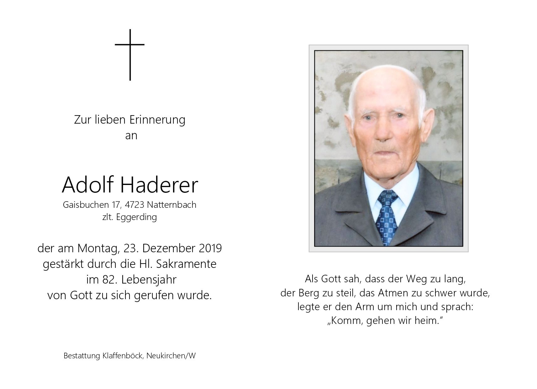 Adolf  Haderer