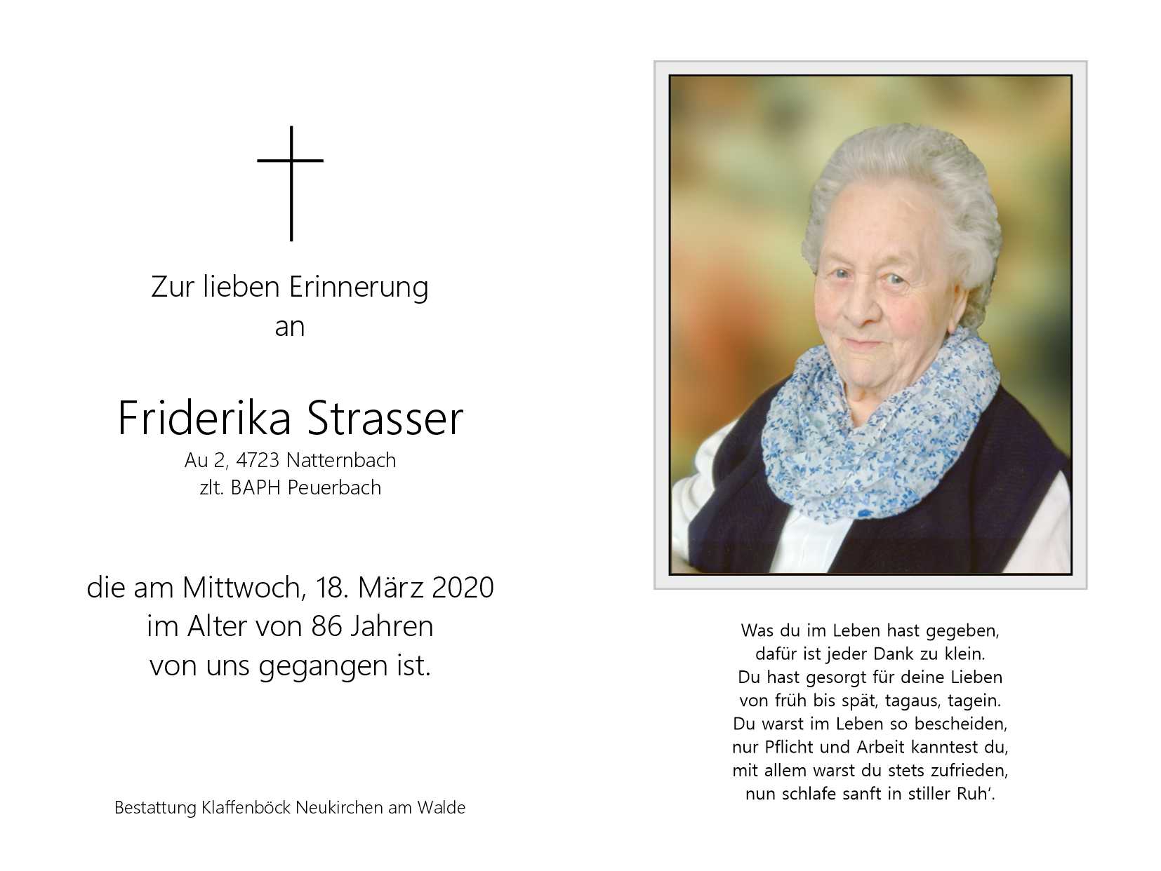 Friderika  Strasser