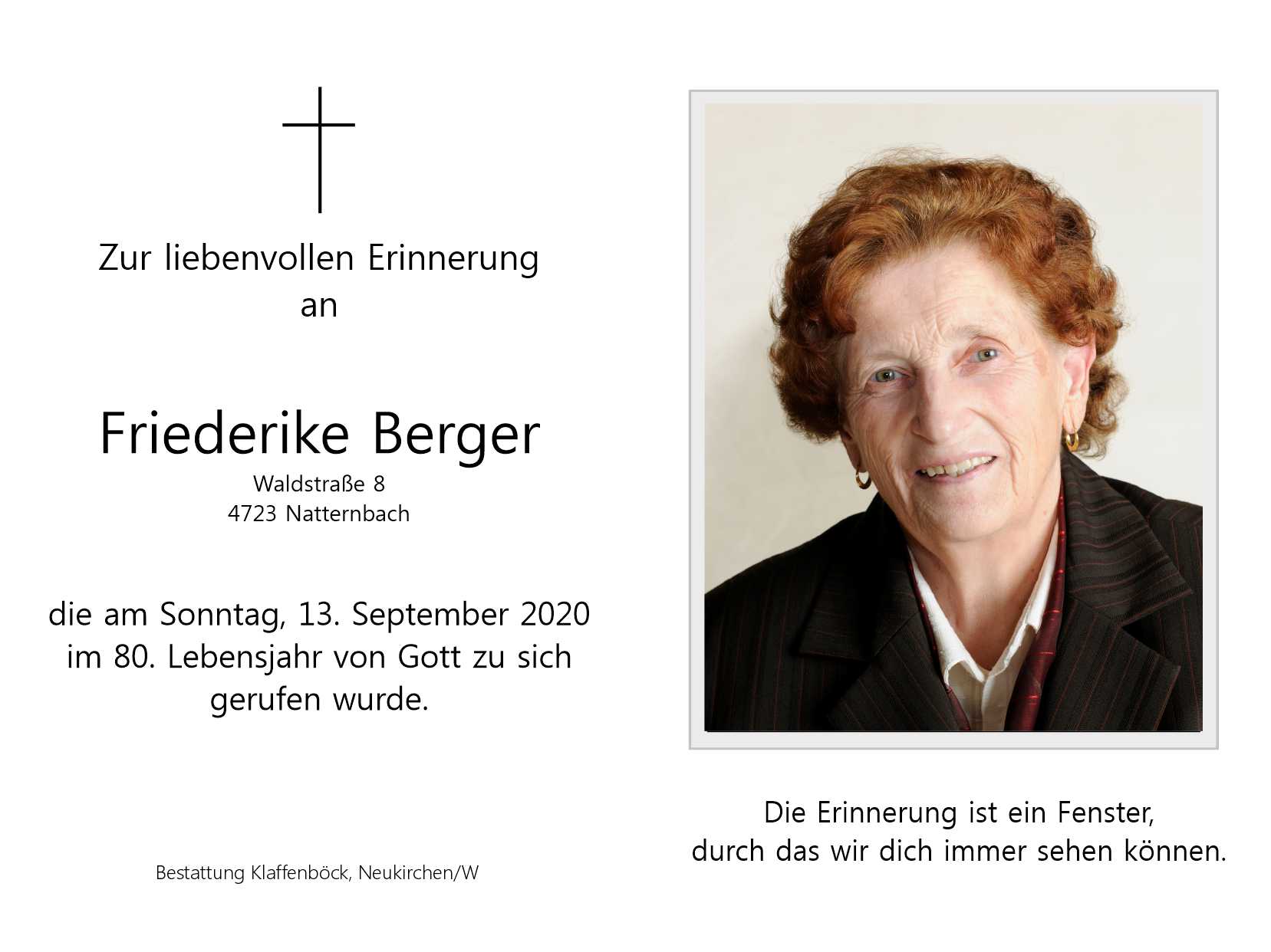 Friederike  Berger