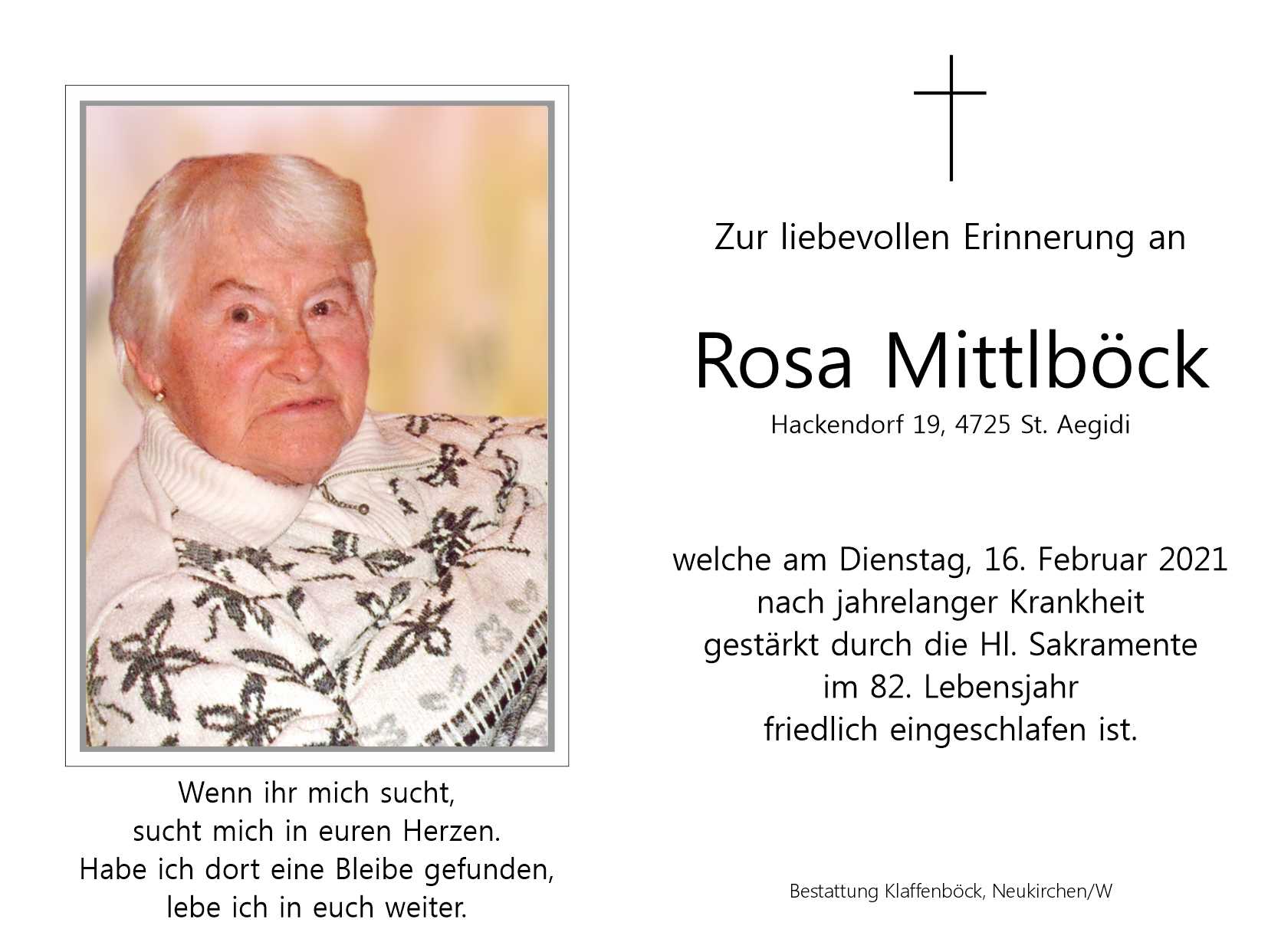 Rosa  Mittlböck