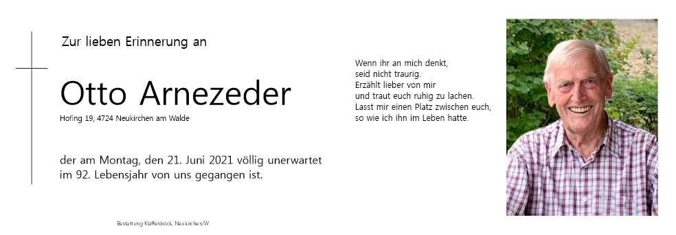 Otto  Arnezeder senior