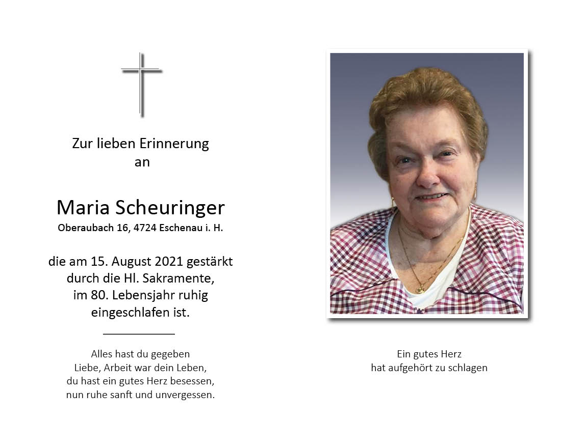 Maria  Scheuringer