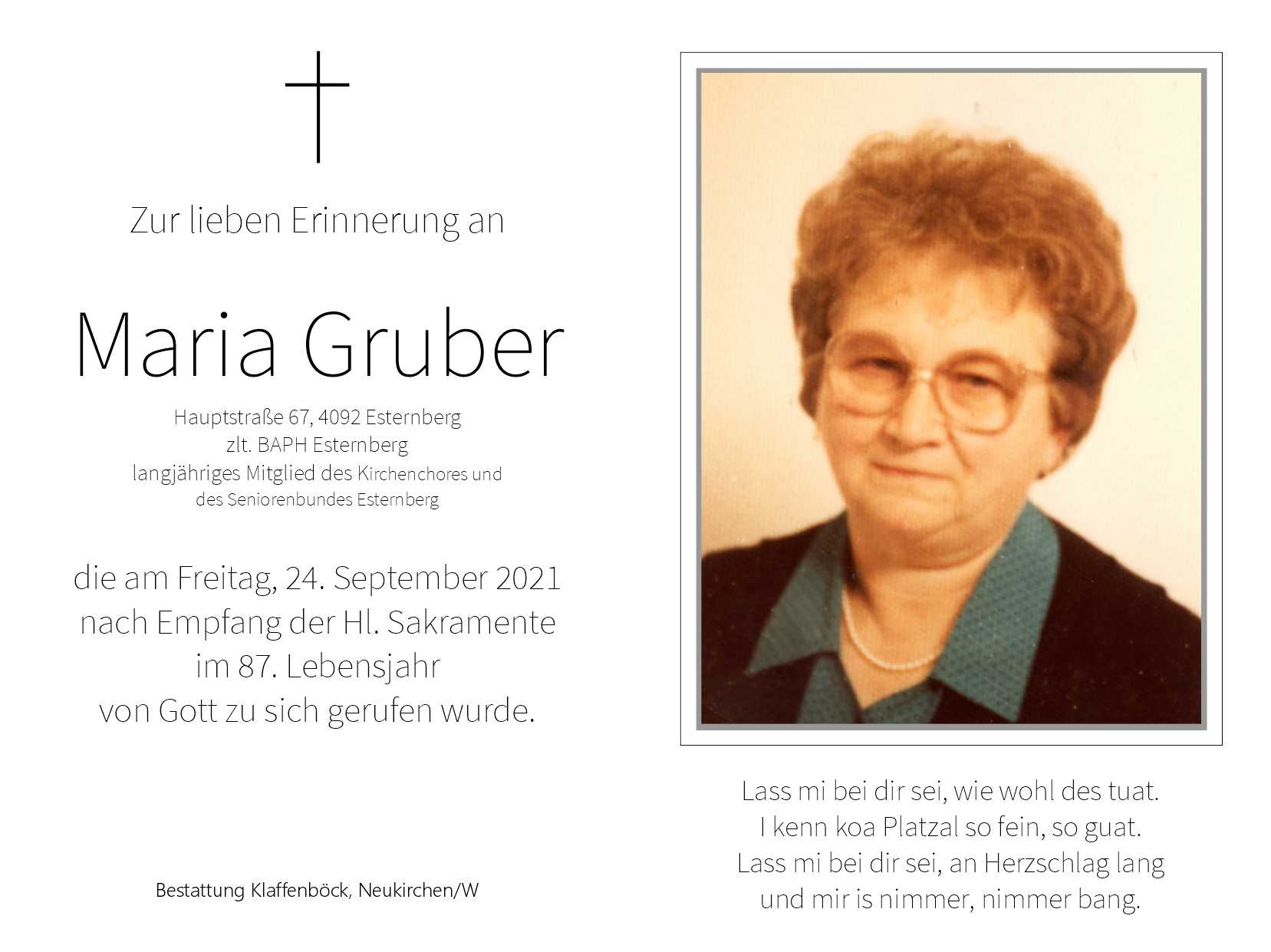 Maria  Gruber