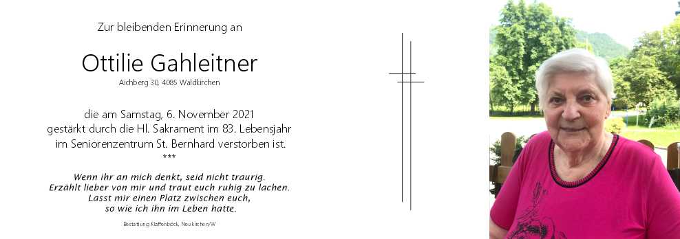 Ottilie  Gahleitner