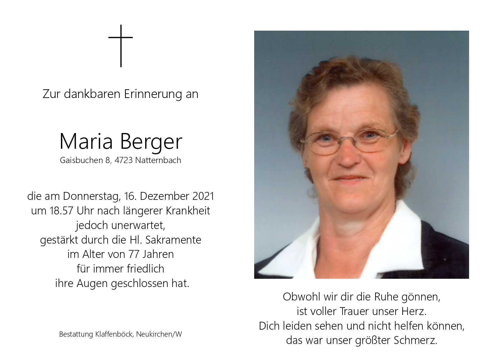 Maria  Berger