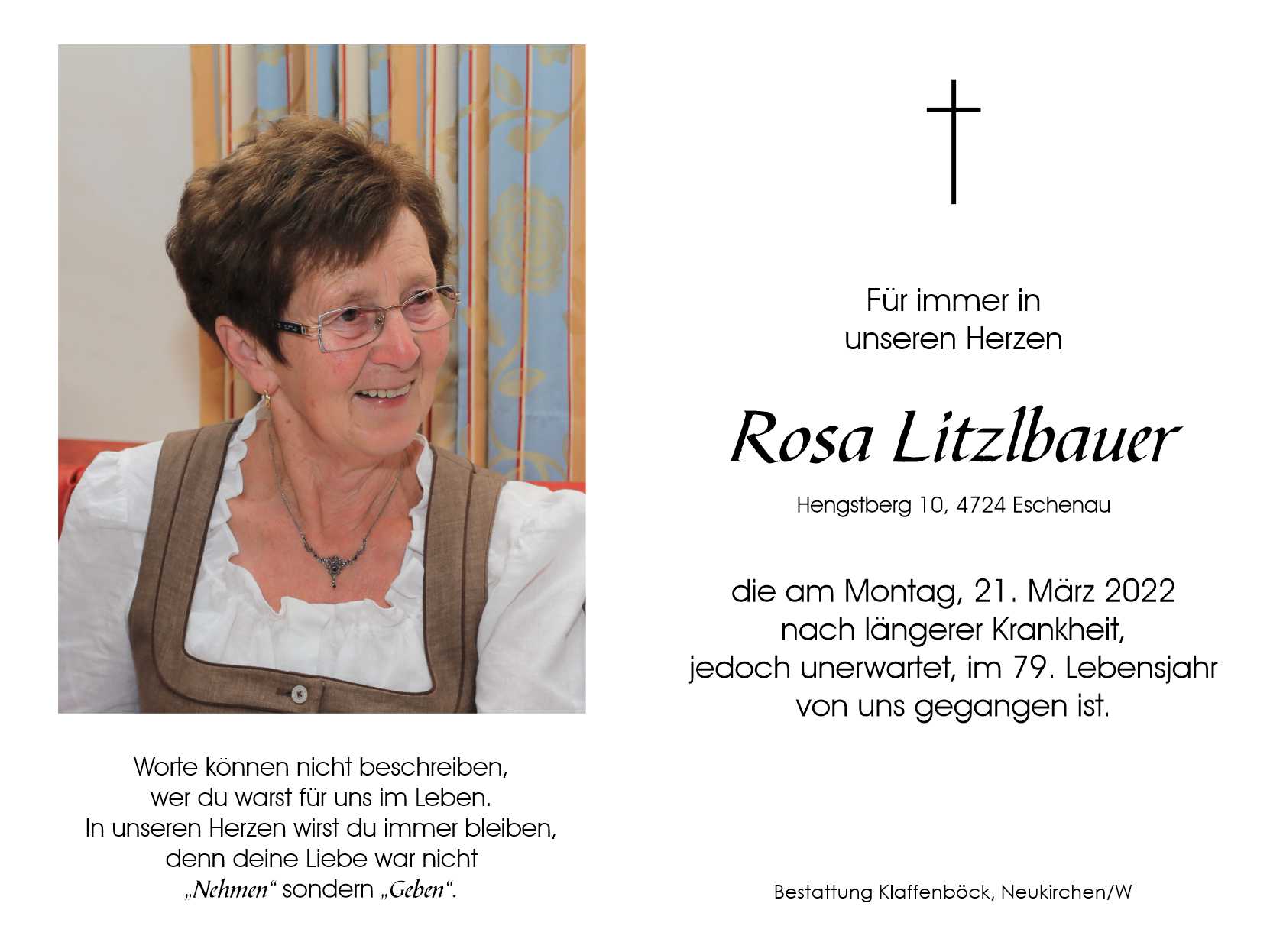 Rosa  Litzlbauer